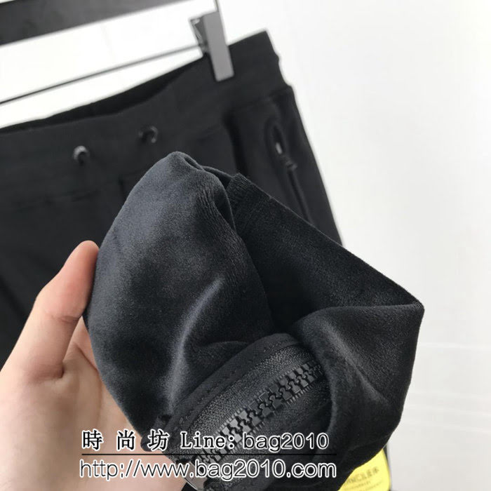 MONCLER蒙口 藤原浩合作系列 專櫃定制 18FW最新 男款加絨衛褲 ydi1843